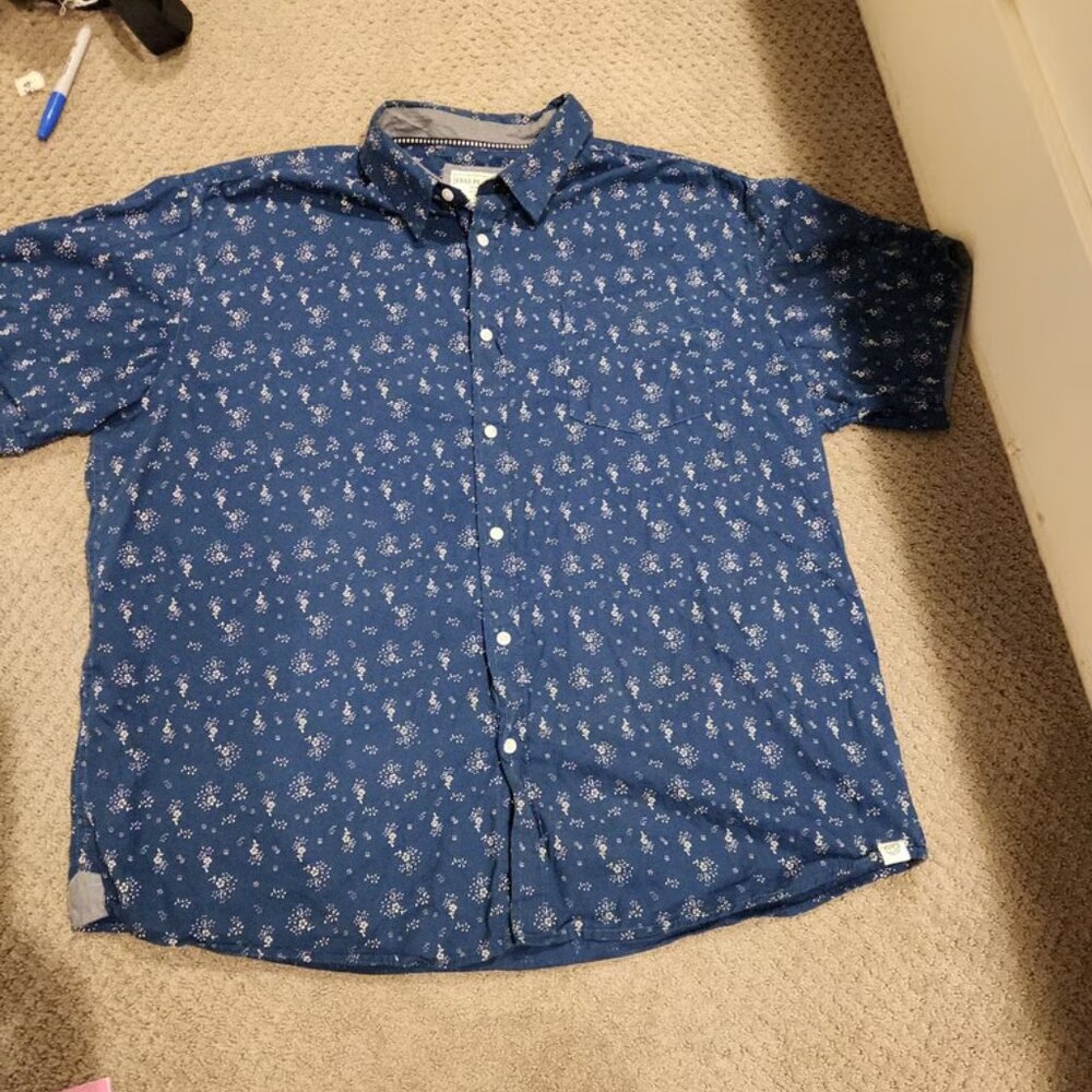 Free Planet 100% Cotton men's button down. Sz 2X